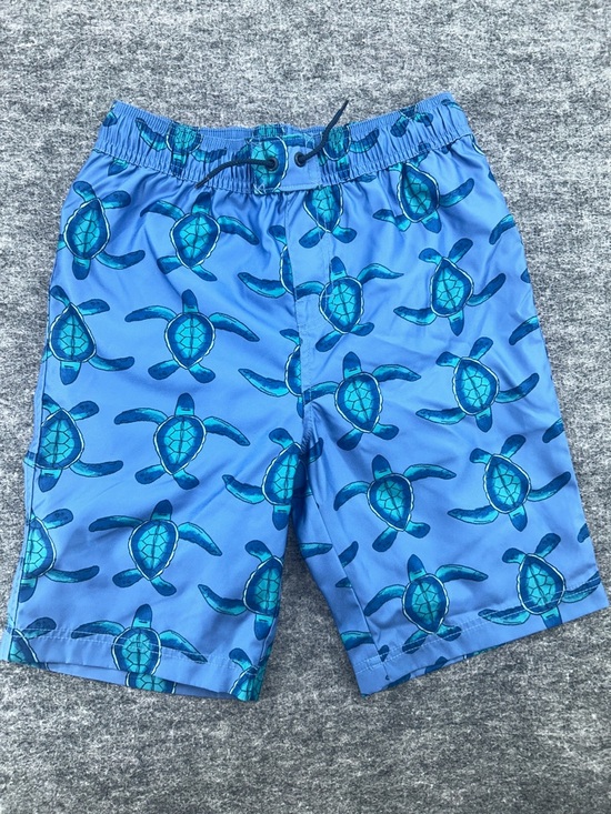 Tea Collection Other - Tea Boys  Size 12 Collection Blue and Teal Turtle Swim Shorts Full Lenght Trunk